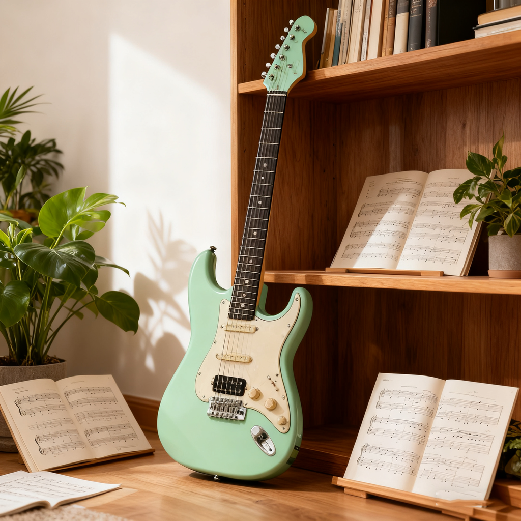 Beginner Electric Guitar, ST-Style, SSS/HSS Pickup Options