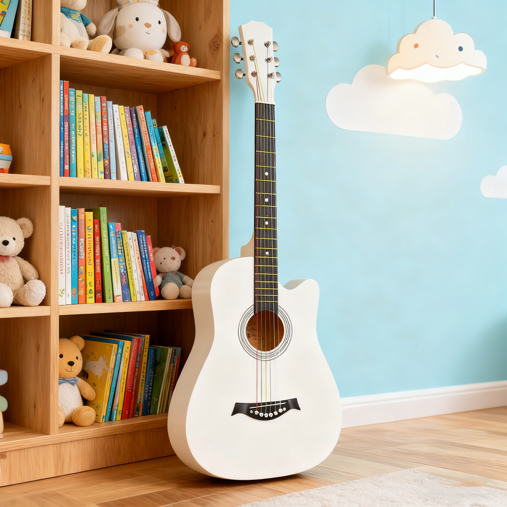 38-Inch Folk Acoustic Guitar, Beginner Practice Model