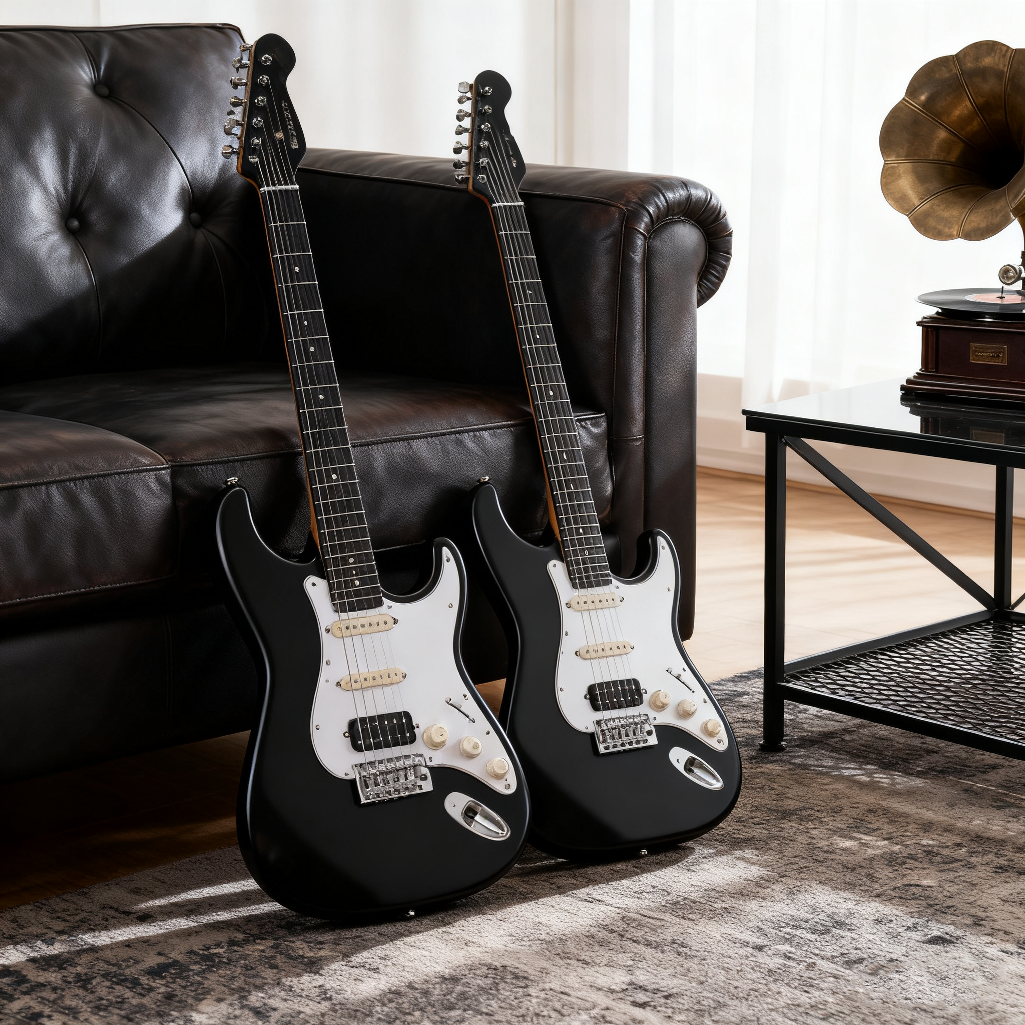 Beginner Electric Guitar, ST-Style, SSS/HSS Pickup Options