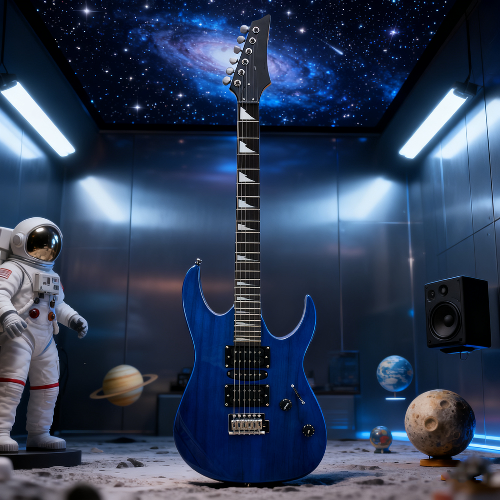 Beginner Electric Guitar, Maple Neck & Rosewood Fingerboard, Adult Practice Instrument