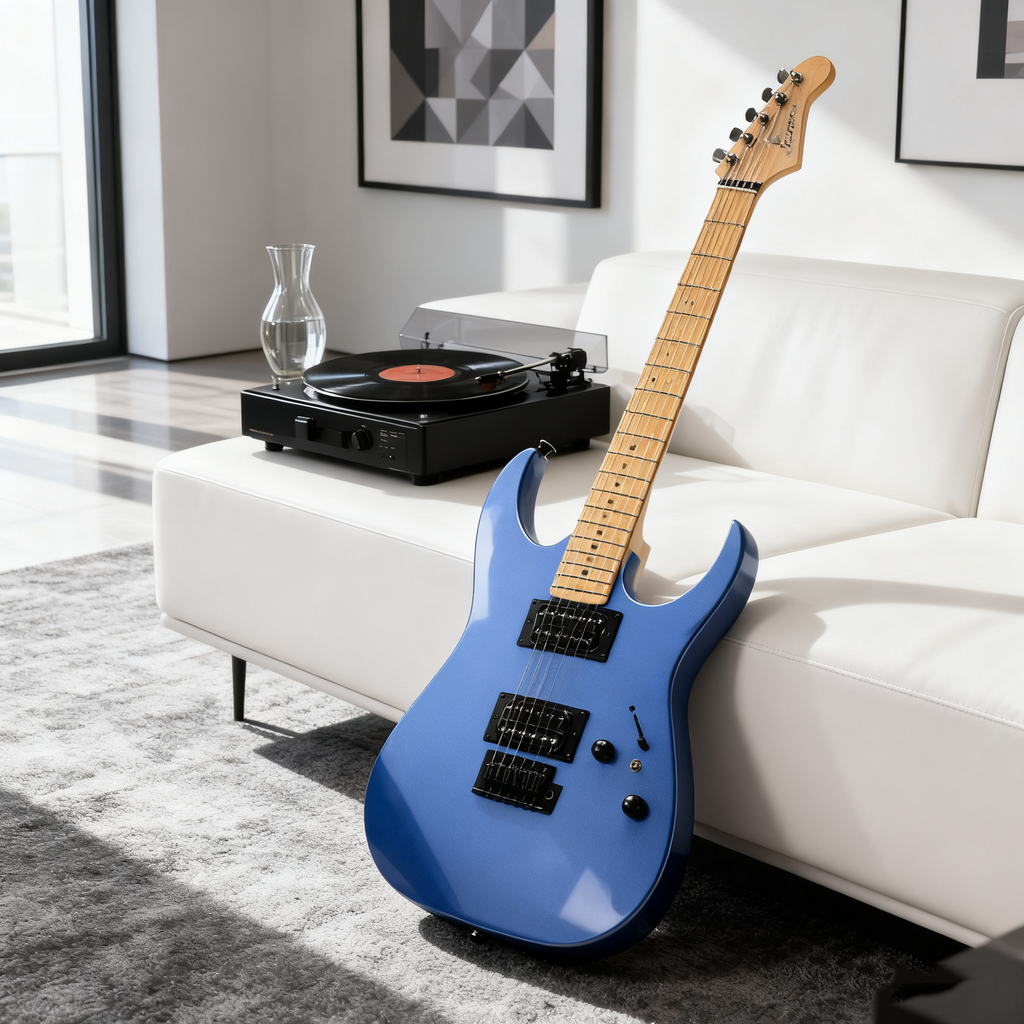 Solid Body Electric Guitar, Basswood Body, Rock & Metal Style