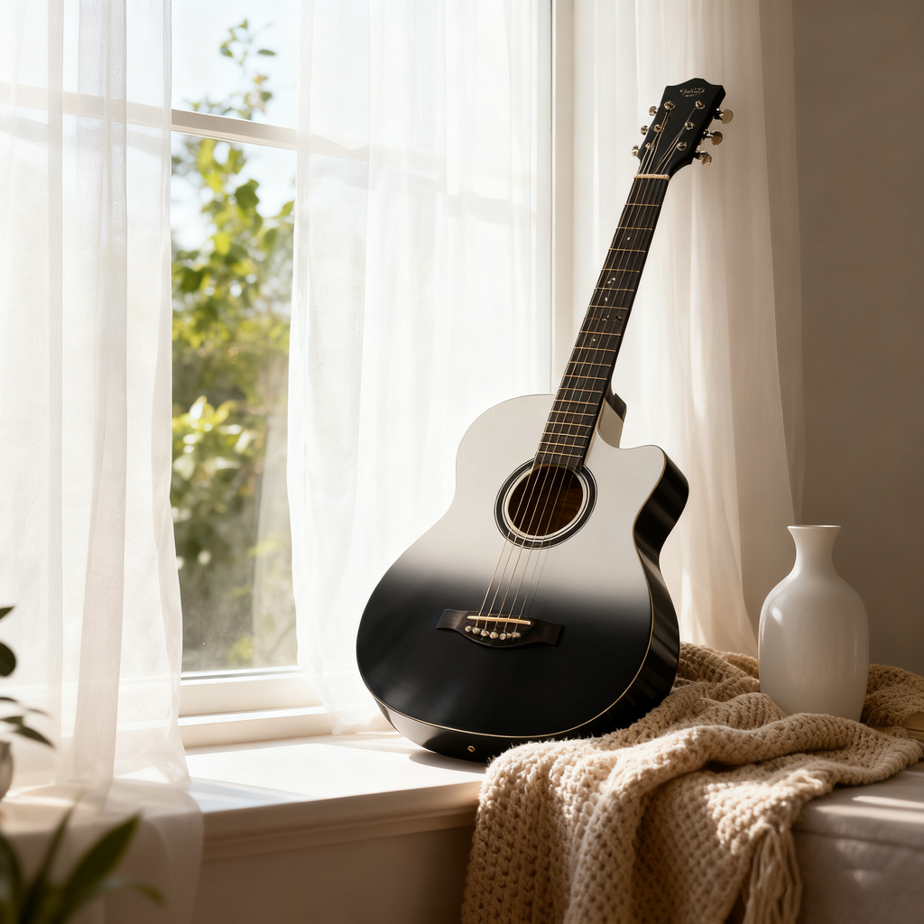 38-Inch Gradient Acoustic Guitar, Beginner Practice Guitar