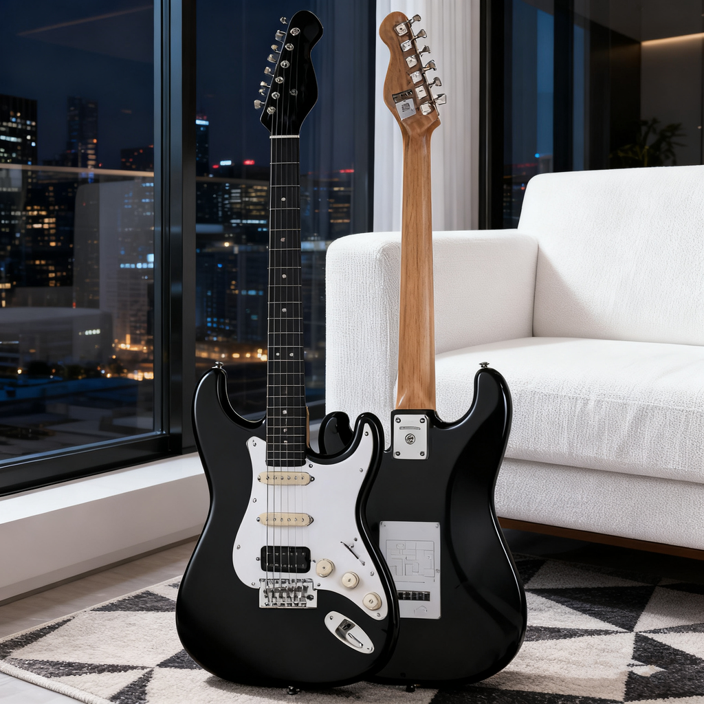 Beginner Electric Guitar, ST-Style, SSS/HSS Pickup Options