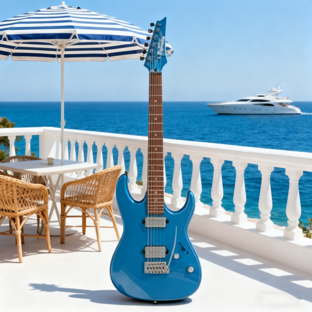 Electric Guitar with Fixed Bridge