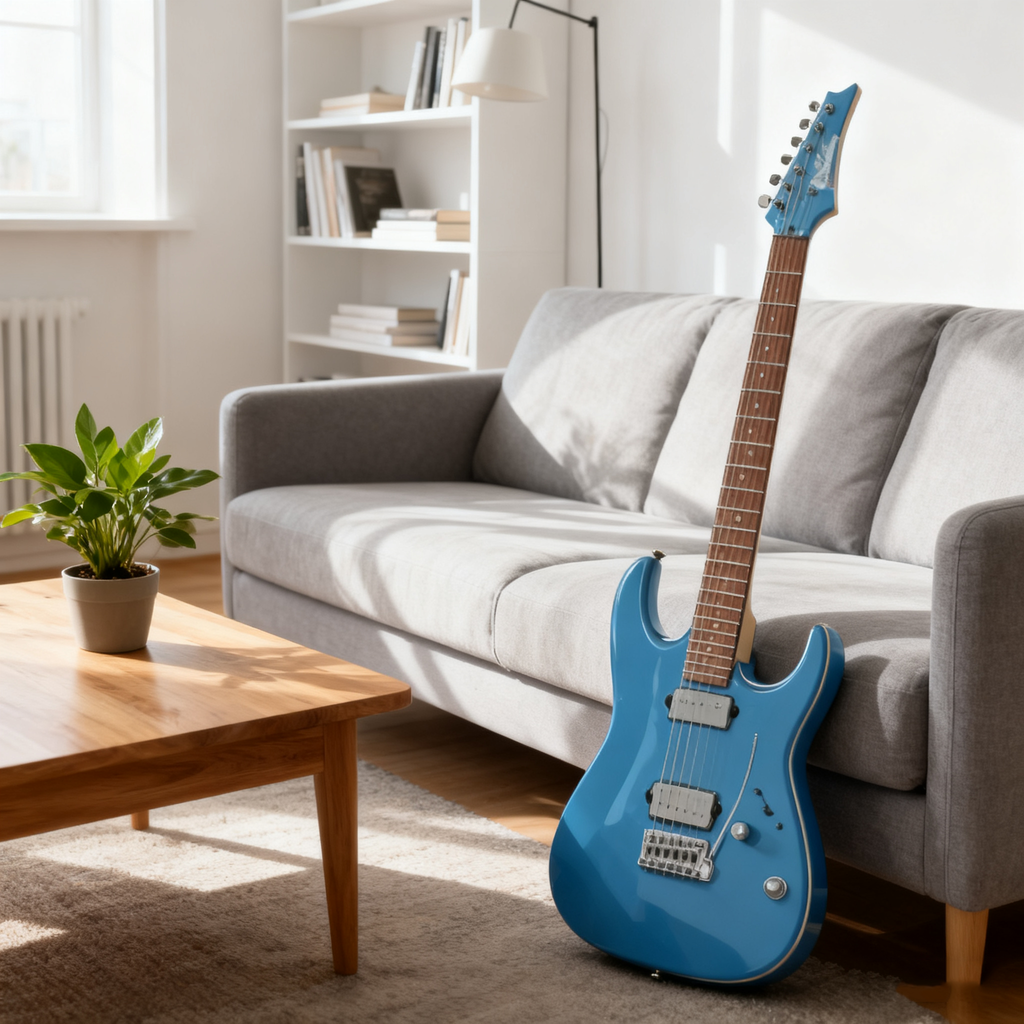 Electric Guitar with Fixed Bridge