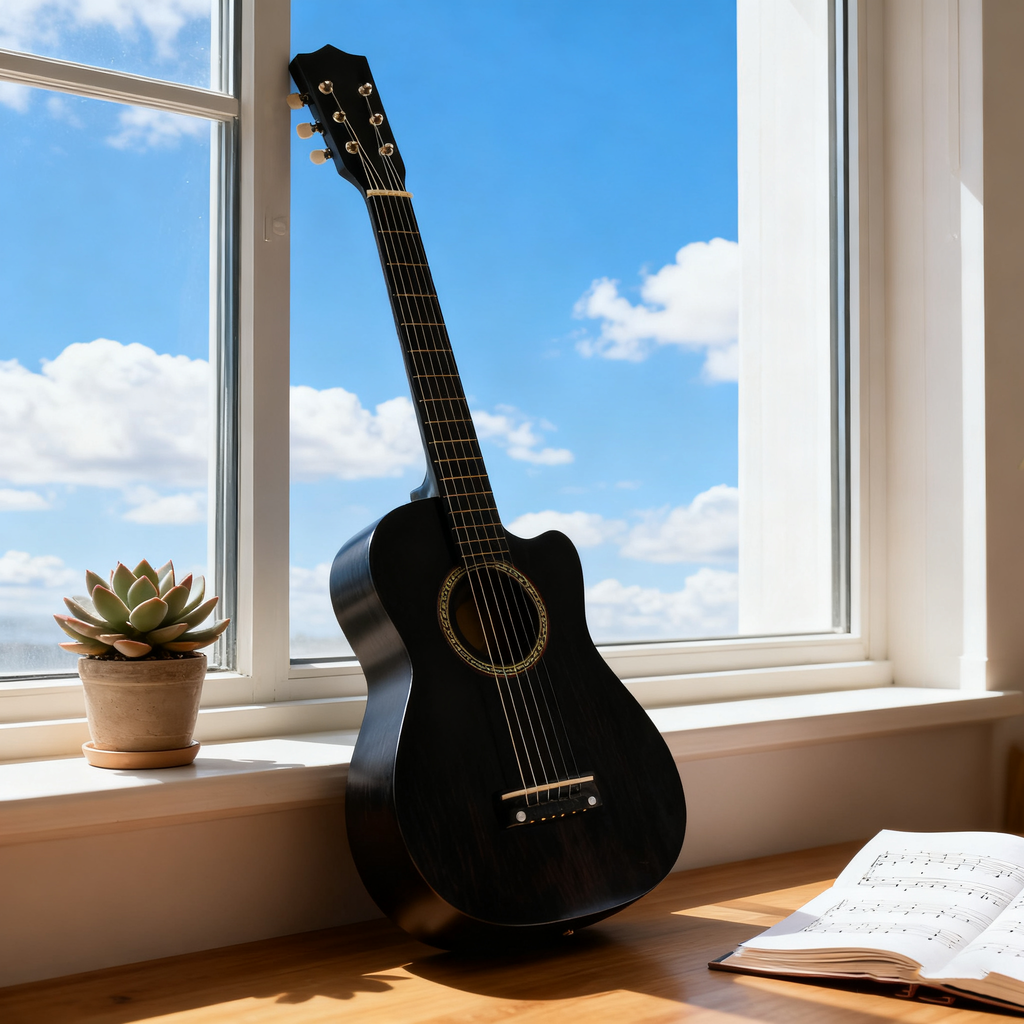 23-Inch Colorful Basswood Guitar for Beginners, Kids, and Learners