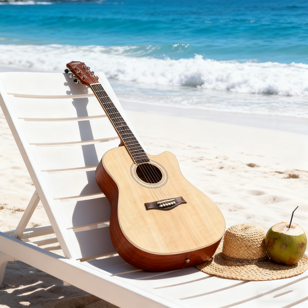 41-Inch Acoustic Guitar, Full Linden Wood with Bound Edges