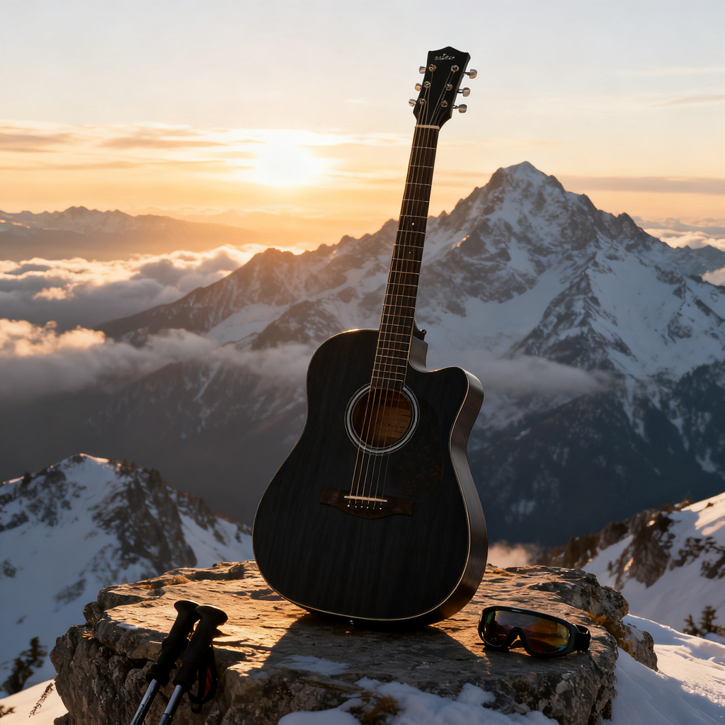 41-Inch Acoustic Guitar, Full Linden Wood with Bound Edges