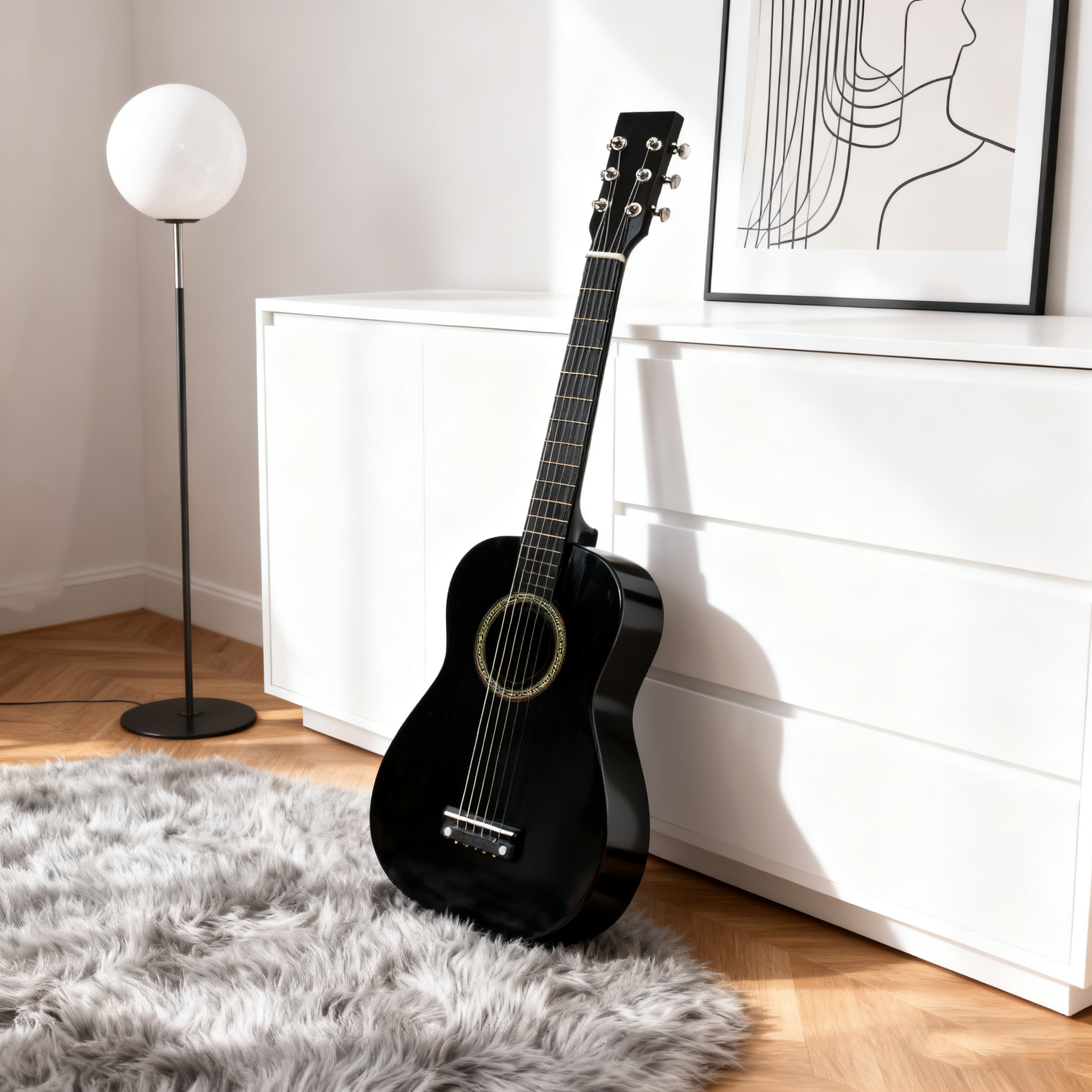 23-Inch Colorful Basswood Guitar for Beginners, Kids, and Learners