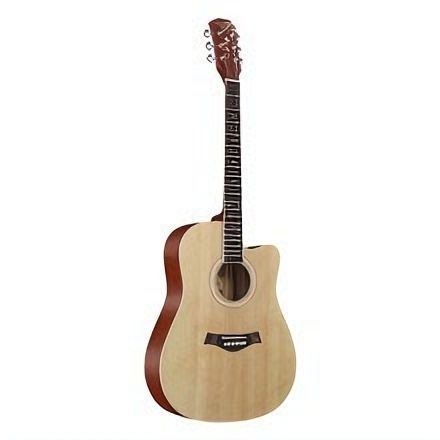 41-Inch Acoustic Guitar, Full Linden Wood with Bound Edges