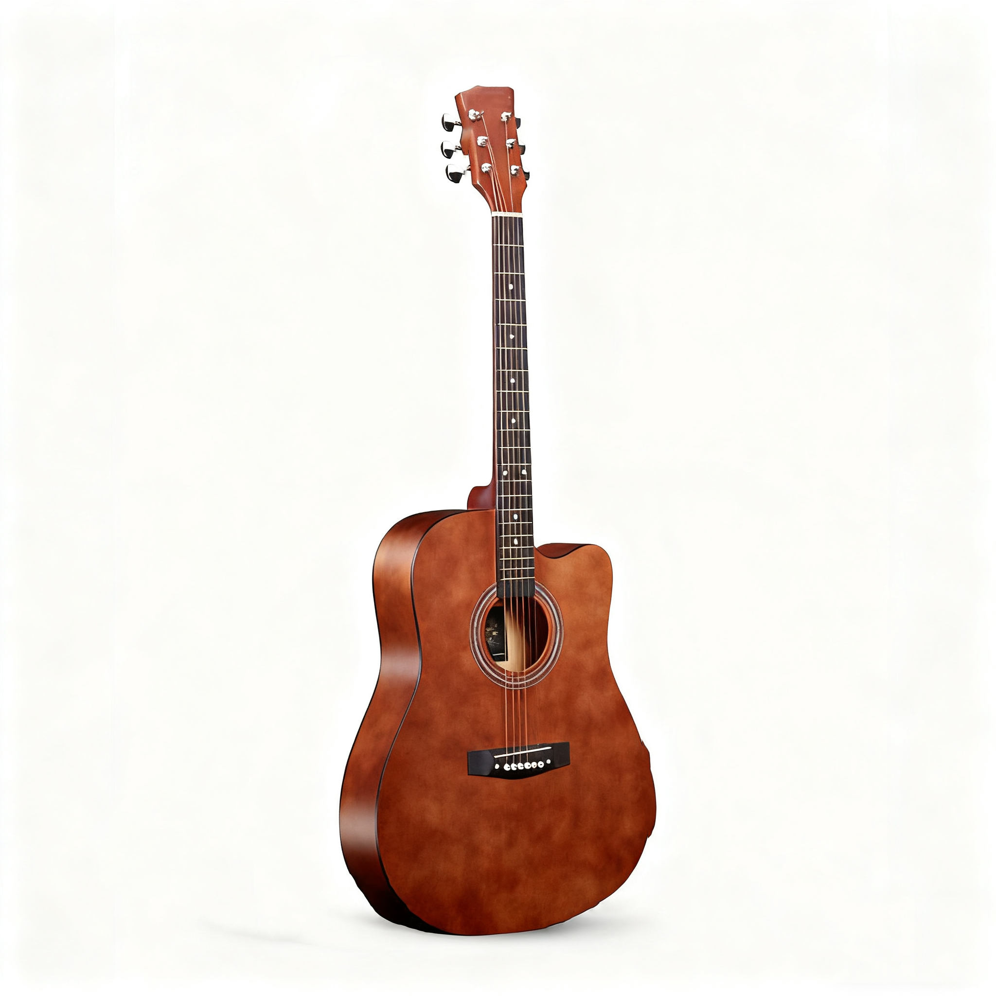 38-Inch Acoustic Guitar, Gloss & Matte Finish, Bound Edges