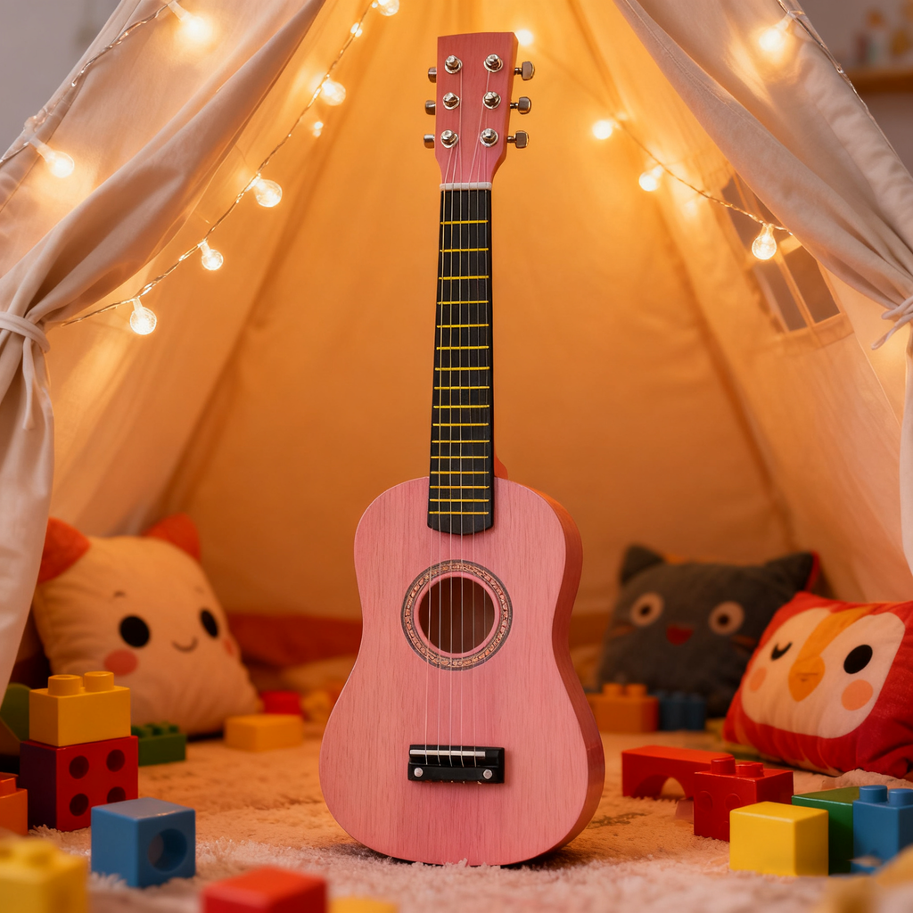 23-Inch Colorful Basswood Guitar for Beginners, Kids, and Learners